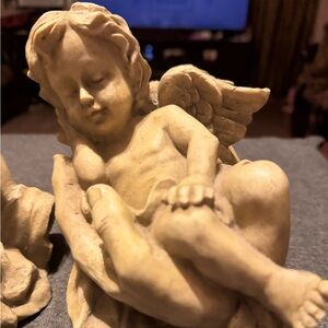 Home Interiors Stone Angelic Sculpture Art